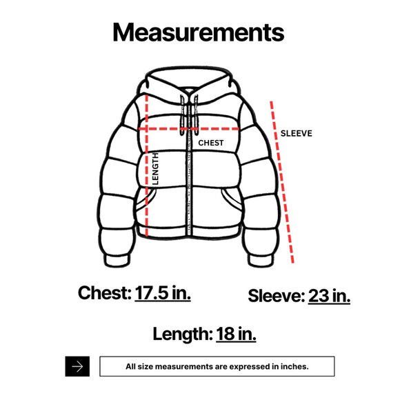 Orange Puffer Bubble Coat Jacket – Size Small - Picture 12 of 12